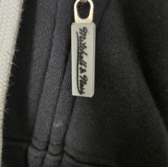 Mitchell & Ness San Antonio spurs hoodie Men's 4XL Black Vintage Y2K Hip-Hop Zip - Picture 5 of 8